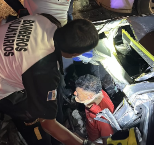 El hombre fue trasladado a un centro asistencial. (Foto: CVB)