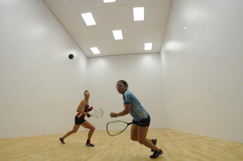 Ana Gabriela Martínez de 15 años, dio batalla a la estadounidense Michelle Key. (Foto: Pedro Pablo Mijangos/Soy502)