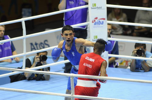 Kevin Luna cayó ante el cubano Lázaro Álvarez. (Foto: Pedro Pablo Mijangos/Soy502)