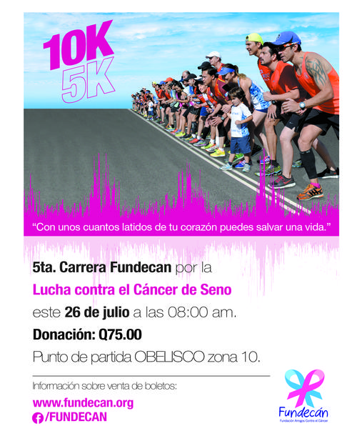 Participa en la 5ta carrera de Fundecán.