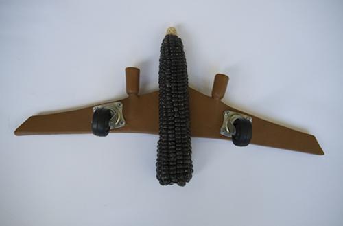 "Avión", una de las piezas del artista guatemalteco Benvenuto Chavajay. (Foto: Galería T20)