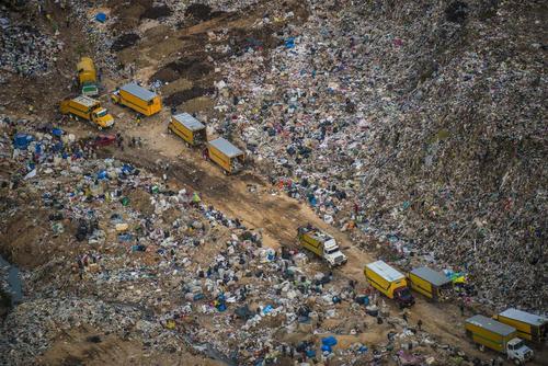 El relleno sanitario de la zona 3 es donde se concentra la mayor cantidad de basura que se produce en la ciudad y municipios aledaños. (Foto: Sergio Izquierdo)