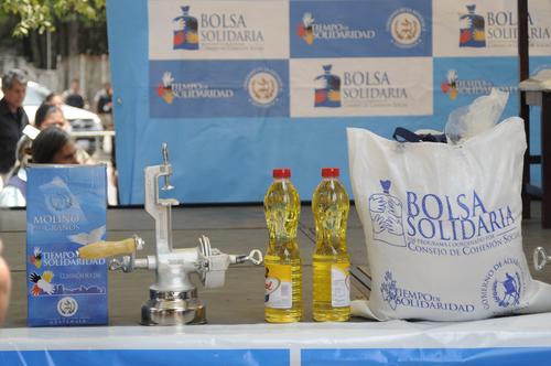 Alimentos de la bolsa solidaria no son suficientes