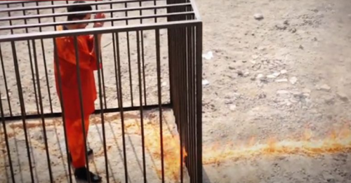 Captura de pantalla del vídeo difundido por el grupo Estado Islámico. Se especula con que la grabación se realizó hace más de un mes. (Foto: Foxnews.com)