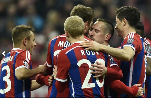 El Bayern clasificó a cuartos de final con total autoridad, luego de derrotar 7 a 0 al Shakhtar. (Foto: AFP)