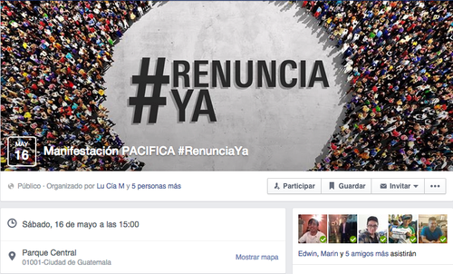 En minutos el nuevo evento ya supera la confirmación de asistencia de más de 600 personas. (Foto tomada de Facebook)