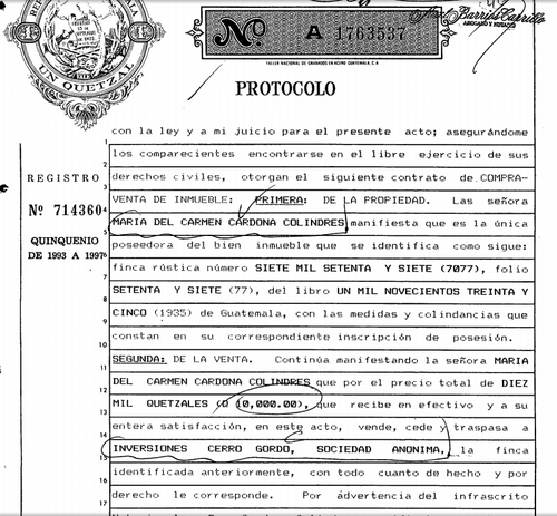 Inversiones Cerro Gordo compró por diez mil quetzales la finca donde desarrolló Valles de El Cambray II.