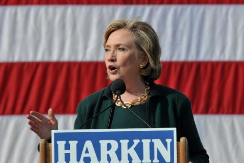 Hillary Clinton no volvía a Iowa desde las elecciones de 2008 donde Barack Obama le ganó la candidatura hacia la presidencia (Foto: AFP)