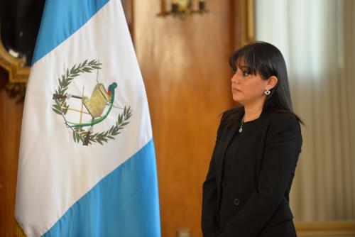 Paola Ovalle, fue juramentada como la nueva viceministra de Gobernación. (Foto: Jesús Alfonso/Soy502)