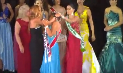 Jalones y un embarazoso momento se vivieron en Miss Amazonas 2015. (Foto: Youtube)