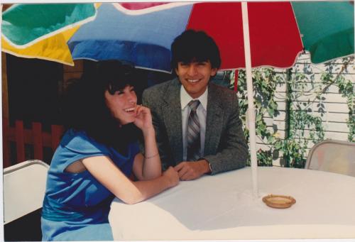 En 1988, en el bautizo de mi hermano José Jorge.