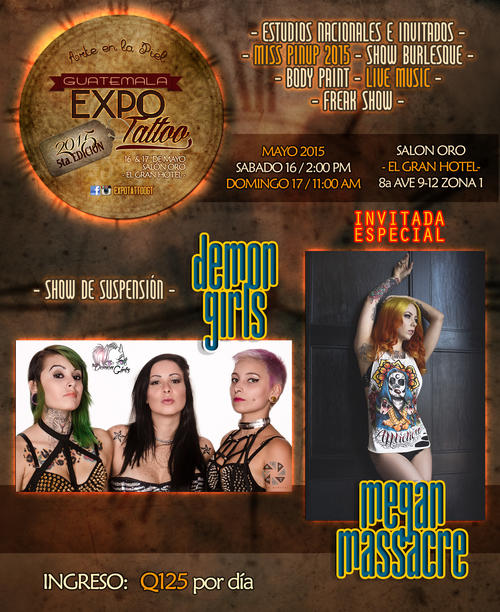 No te pierdas el expo Tattoo 2015. (Afiche: Expo Tattoo oficial)