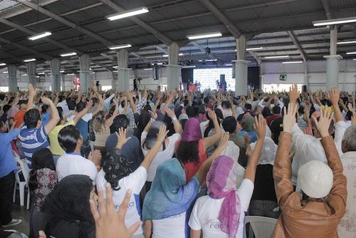 La actividad lleva más de 16 años congregando a miles de guatemaltecos que buscan a Dios. (Foto: Archivo)