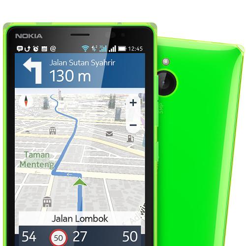 El Nokia X2 también incluye aplicaciones de navegación. (Foto: Nokia)