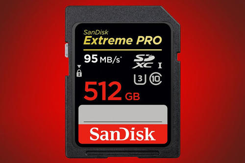 La memoria "SD" tiene una capacidad para 512 GB, ideal para grabar videos de alta definición (Foto: SanDisk)
