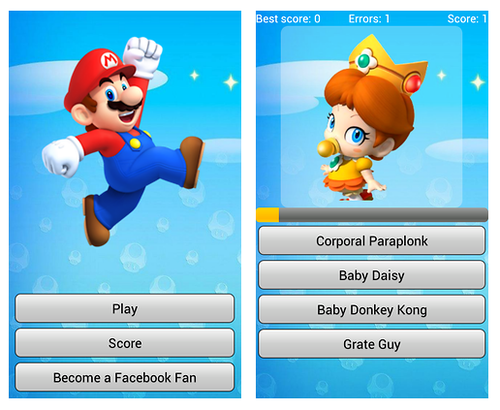 Con Super Mario Quiz los niños encontrarán diversión sin limites.