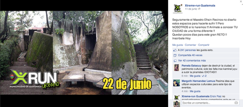 La publicidad hacía alusión al diseñador del Teatro Nacional, Efraín Recinos.