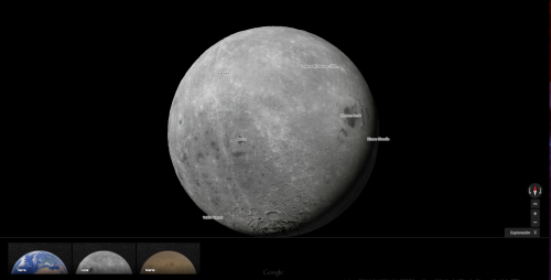 Recorre la Luna desde Google Maps.