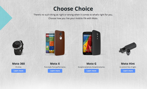 Los nuevos productos de Motorola.