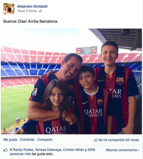 Aquí la publicación horas antes de iniciar el clásico de España.