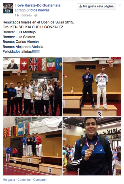 Karate brilla en el abierto de Suiza