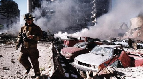 Aspecto del día del atentado en Oklahoma en 1995. (Foto: ABC)