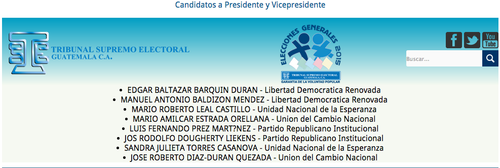 En la página de elecciones 2015 ya se pueden consultar listados de candidatos a cargos públicos.