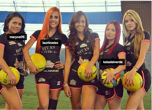 Juliana López las Divas de Futbol foto