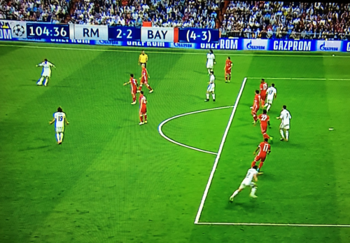 Cristiano Ronaldo estaba en posición adelantada en la jugada del 2-2.