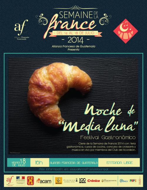 La Noche de Media Luna cerrará la Semana de Francia. (Diseño: Alianza Francesa)
