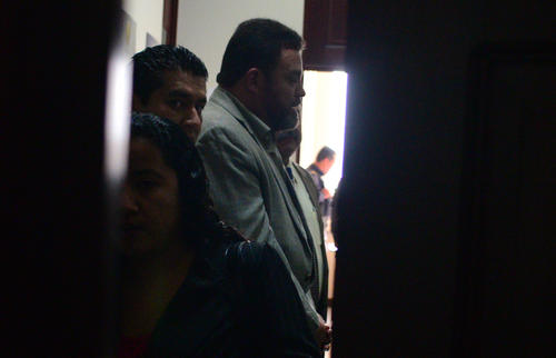 Edgar Camargo fue trasladado a la Torre de Tribunales. (Foto: Wilder López/Soy502)