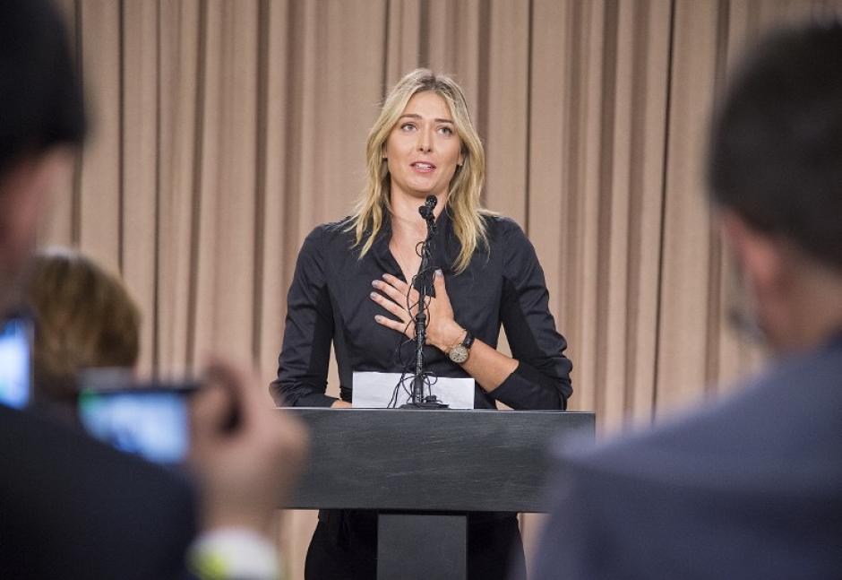 Sharapova ocupaba las funciones de "embajadora" del PNUD, desde 2007. (Foto: AFP)