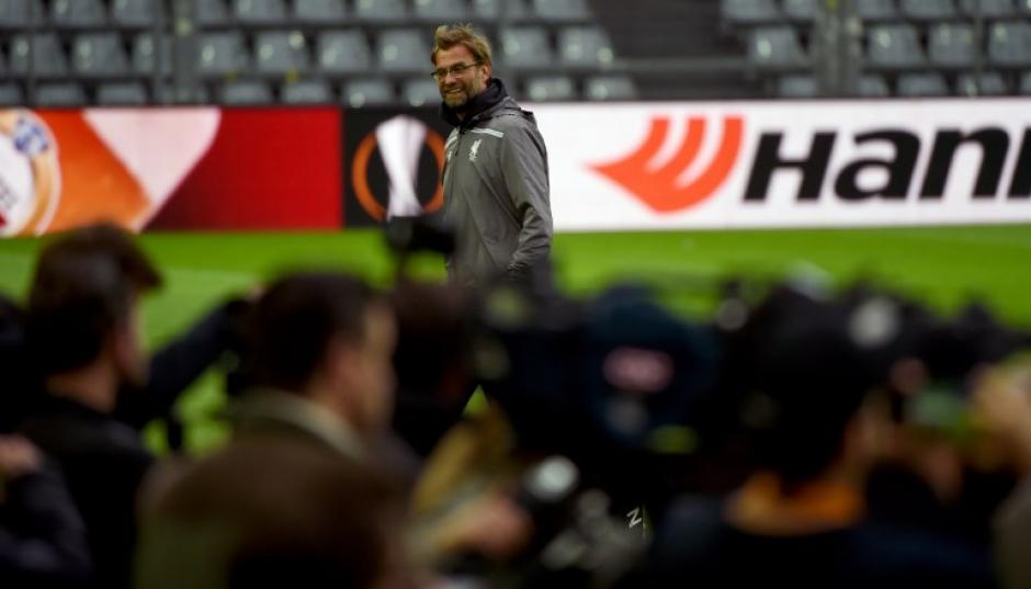 El técnico de Liverpool, Jurgen Klopp, enfrentará a su exequipo en los cuartos de final de la Europa League. (Foto: AFP)