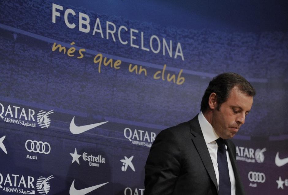 Sandro Rosell dimitió de su presidencia en el Barcelona debido a las polémicas del caso del fichaje de Neymar y ahora es investigado junto a la institución del Barcelona por la Hacienda Pública. (Foto: Josep Lago/AFP)