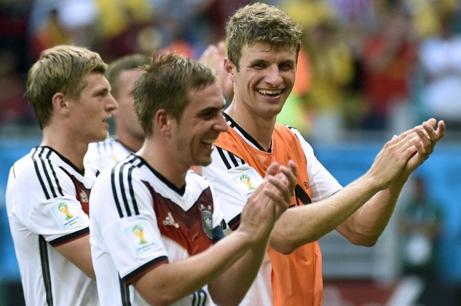 Thomas Müller es el sexto alemán en anotar un hat-trick en la Copa del Mundo. (Foto: AFP)