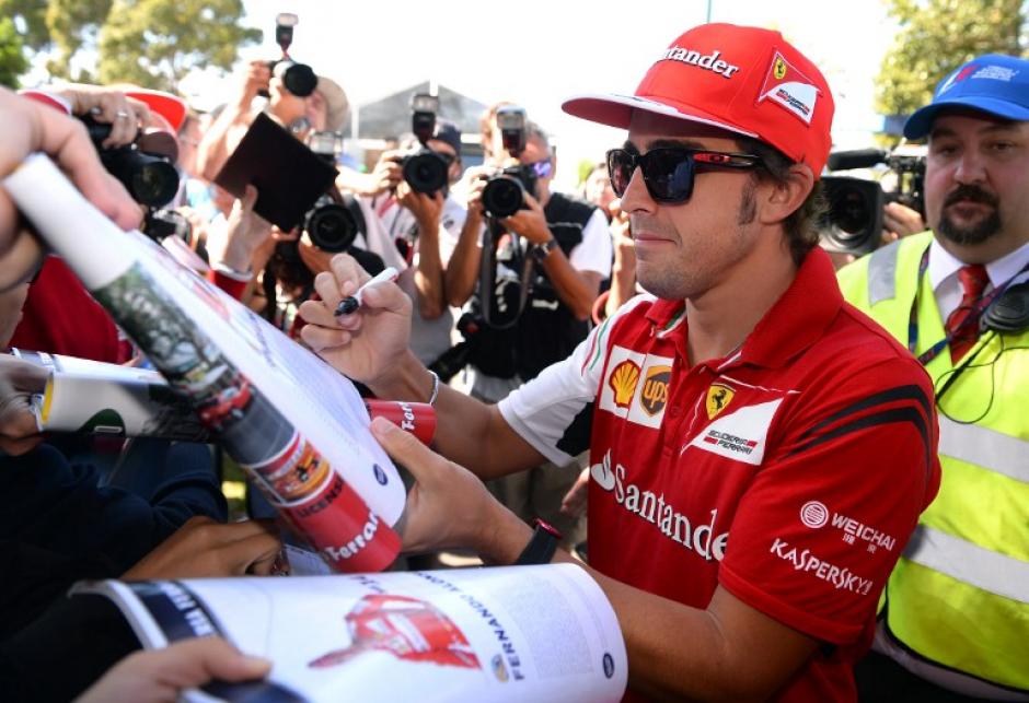 El piloto español de Ferrari, Fernando Alonso, se mostró cauteloso antes del comiezo de la temporada de Fórmula Uno. (Foto: AFP)