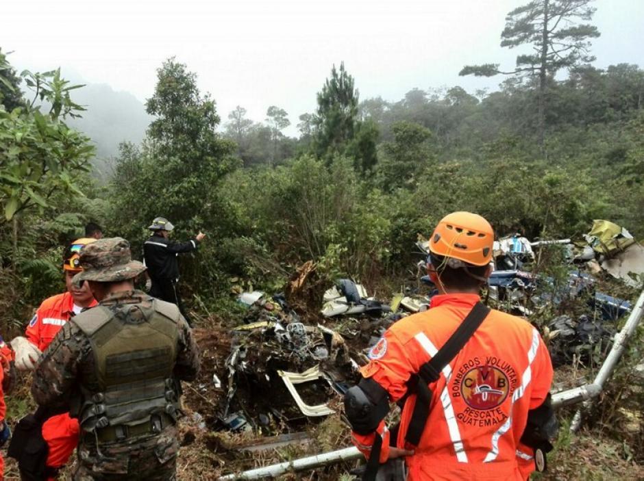 El accidente aéreo ocurrió en la aldea El Aguacate, Nentón, Huehuentenago. (Foto: AFP) 