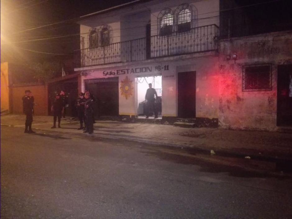 Esta es la subestación ubicada en la Colonia Carolingia en la zona 6 de Mixco. (Foto: PNC)