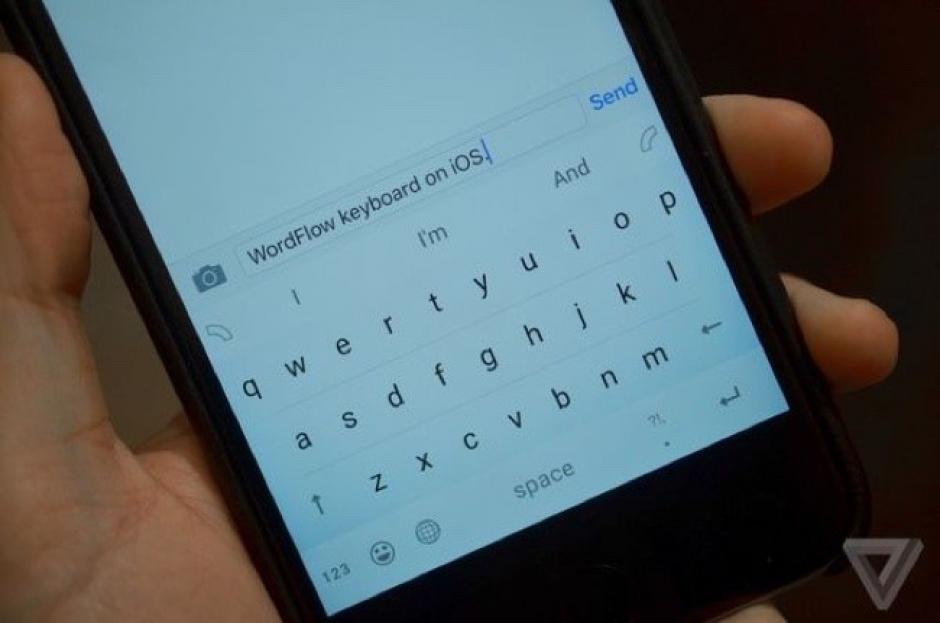 “Word Flow”, el teclado de Microsoft para iOS. (Foto: The Verge)