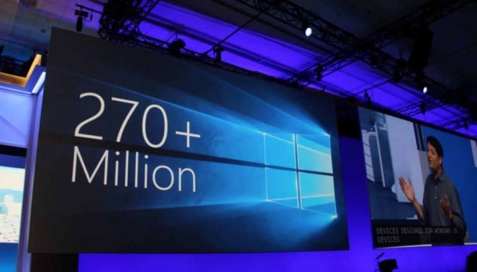 Microsoft anunció que la última versión de su sistema operativo, Windows 10, está instalado ya en más de 270 millones de dispositivos ocho meses después de su lanzamiento. (Foto: Microsoft) 