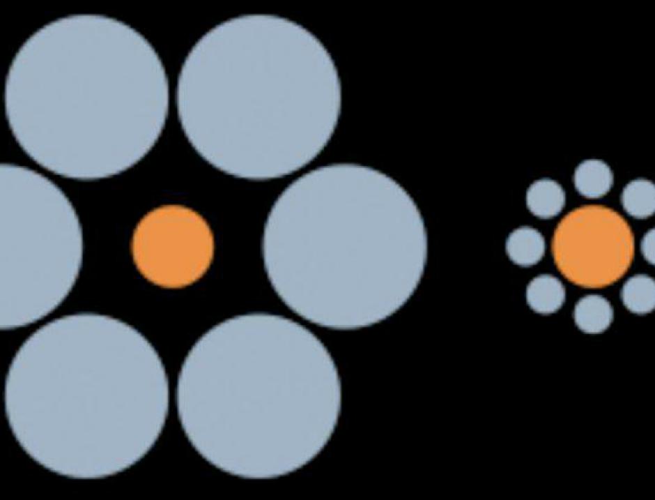 Este es un nuevo reto visual, ¿Cuál de los dos círculos es más grande? (Foto: www.excelsior.com.mx)