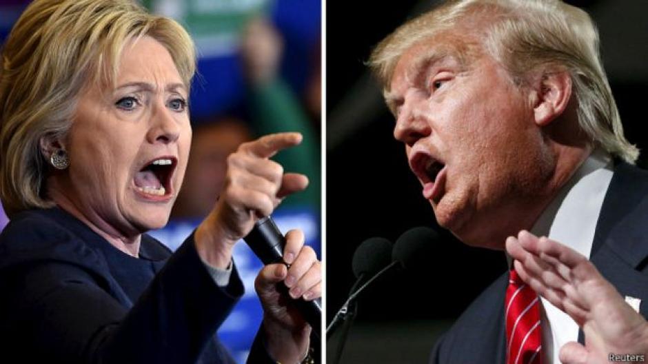 La batalla entre Hillary Clinton y Donald Trump por la presidencia de los Estados Unidos. (Foto: Archivo/www.bbc.com) 