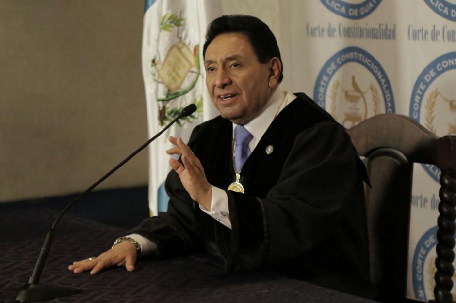 El nuevo presidente de la Corte de Constitucionalidad cuenta con más de 30 años de carrera profesional, la mayor parte como docente universitario. (Foto: Alejandro Balán/Soy502)