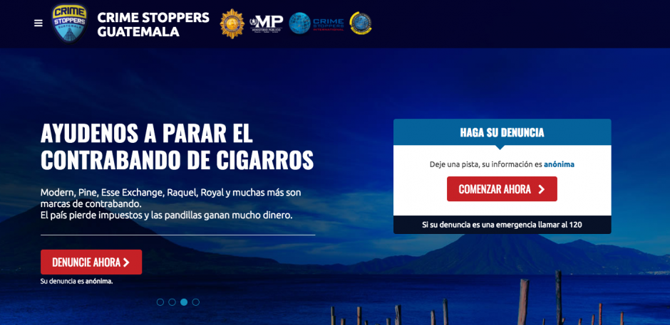 Así funciona la plataforma web Crime Stoppers, con la que los ciudadanos pueden realizar denuncias anónimas. (Foto: captura de imagen)