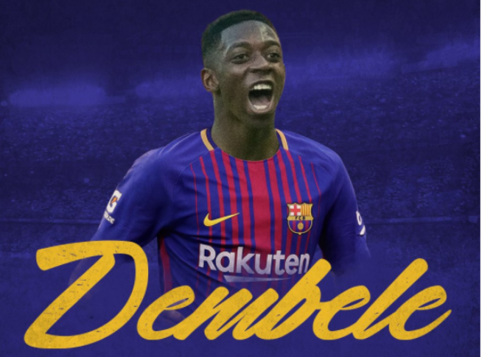 Dembélé ya es nuevo jugador del FC Barcelona y sería presentado el lunes. (Foto: @SpheraSport)