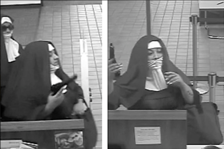 Las imágenes fueron captadas por las cámaras de seguridad de la agencia bancaria. (Imagen: Twitter/@FBIPhiladelphia)