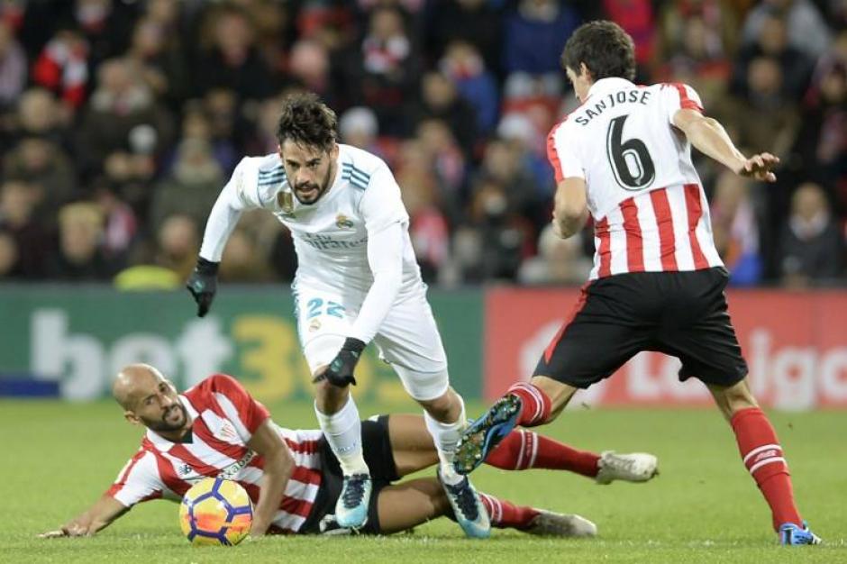 El Madrid no pudo ganar durante la visita al Athletic Club. (Foto: AFP)
