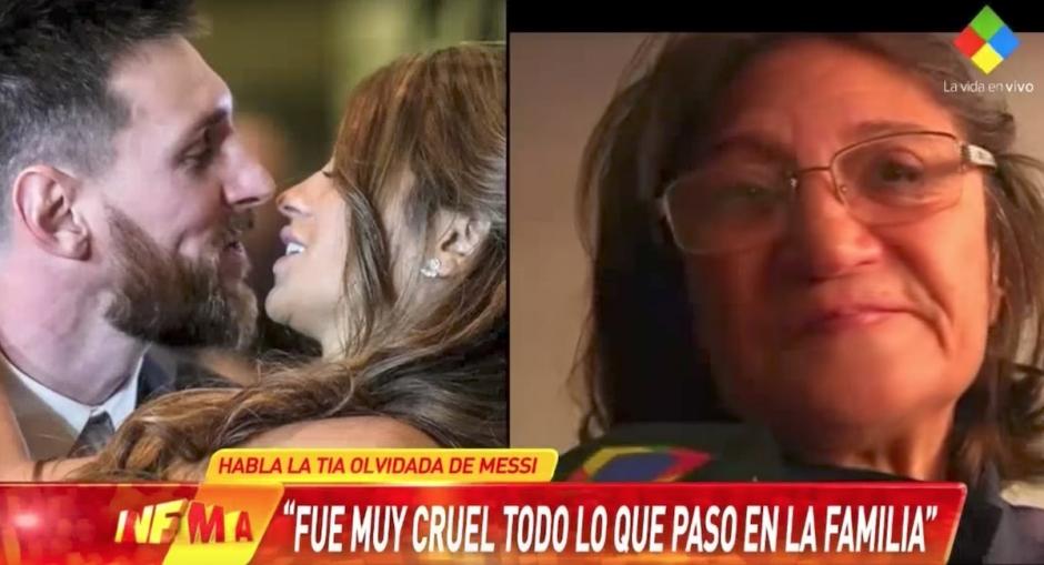 Tía de messi afirma que en la familia hay problemas. (Foto: captura de pantalla)
