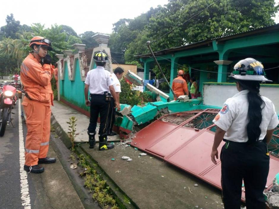 La Conred contabiliza daños en 16 inmuebles. (Foto: Conred)