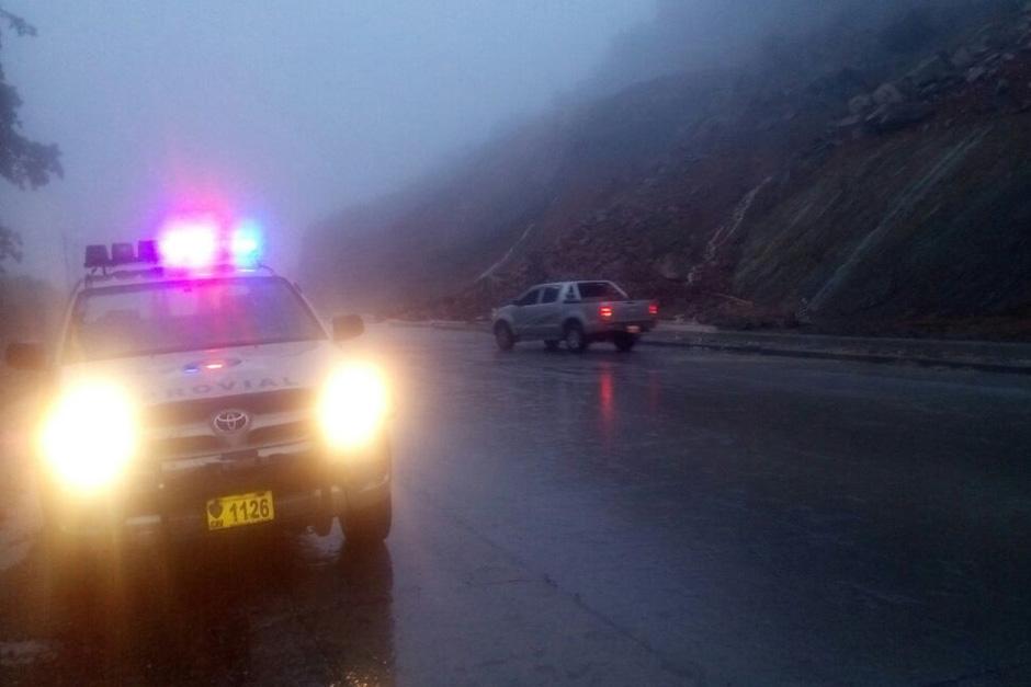 Provial informa sobre un derrumbe que podría obstaculizar la vía sobre la ruta al Atlántico. (Foto: Provial)